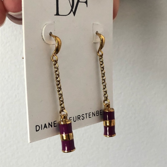 DVF Purple Earrings - Picture 5 of 7